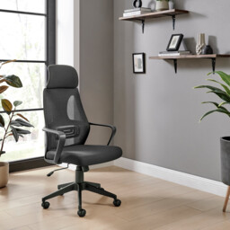 Ubico Black Mesh Office Chair - thumbnail 4