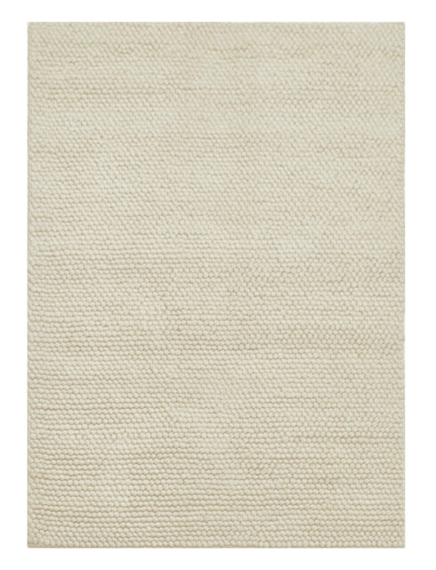 Quinn Beige Pearl Bobbled Wool Rug - image 1