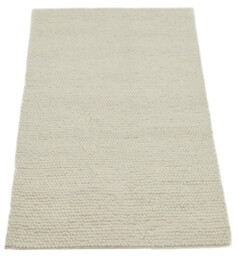 Quinn Beige Pearl Bobbled Wool Rug - thumbnail 4