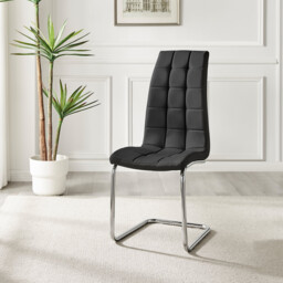 2x Murano Black Dining Chairs - thumbnail 4