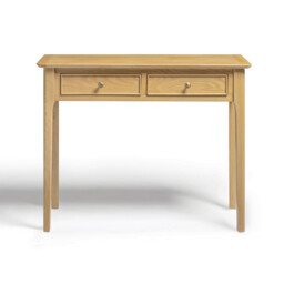 Belle 2 Drawer Solid Oak Wood Console Table - thumbnail 3