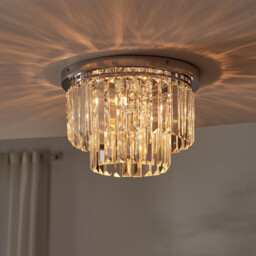 Isabella Cut Glass Crystal Drop Ceiling Light - thumbnail 2