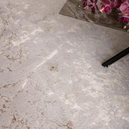 Furniturebox Elysia Metallic Gold Lustre Rug, Polyester in Gold/Cream - Size: 160x230cm - thumbnail 2