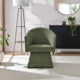 Vera Green Fabric Accent Chair - thumbnail 2