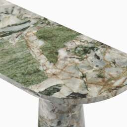 Furniturebox Palma Green Marble Effect Console Table, Engineered Wood in Green/White - Size: 100x76x30 cm - thumbnail 6