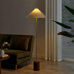Theo White & Wood Standing Floor Lamp - thumbnail 2