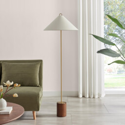 Theo White & Wood Standing Floor Lamp - thumbnail 3