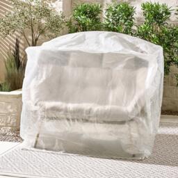 Furniturebox & Garden Double Egg Chair Seat, Rattan in Grey - Size: 146x136x85 cm - thumbnail 7