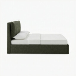Tilly Green Fabric Ottoman King Size Bed Frame - thumbnail 4