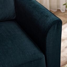 Logan Ocean Blue Fabric Armchair - thumbnail 4