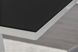 Giovani 4 Black Dining Table & 4 Milan Black Leg Chairs - thumbnail 3