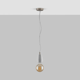 Alice Grey Concrete Pendant Ceiling Light - thumbnail 2