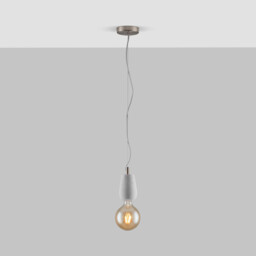 Alice Grey Concrete Pendant Ceiling Light - thumbnail 1