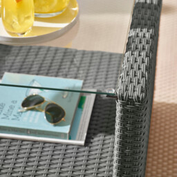 Arizona Grey Rattan 4 Seat Garden Sofa & Chairs Set - thumbnail 3
