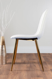 Leonardo 4 Gold Dining Table and 4 Corona Gold Leg Chairs - thumbnail 4