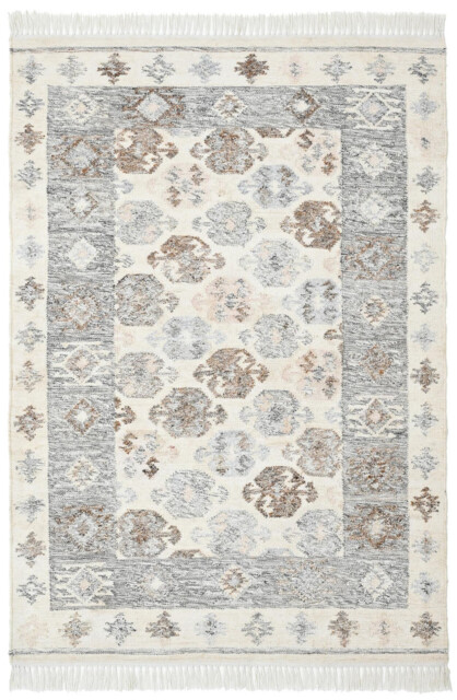 Maren Grey Kilim Patterned Indoor / Outdoor Rug - image 1