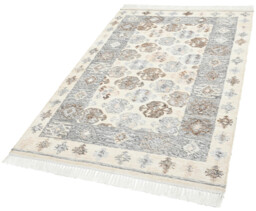 Maren Grey Kilim Patterned Indoor / Outdoor Rug - thumbnail 4