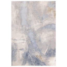 Zephyr Blue Metallic Lustre Rug - thumbnail 3