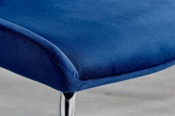 Kylo White Marble Effect Dining Table & 4 Nora Silver Leg Chairs - thumbnail 4