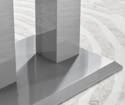 Imperia 4 Grey Dining Table and 4 Pesaro Black Leg Chairs - thumbnail 4