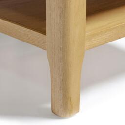 Furniturebox Belle 2 Drawer Rectangular Solid Wood Coffee Table, Oak - Size: 100x45x58 cm - thumbnail 7