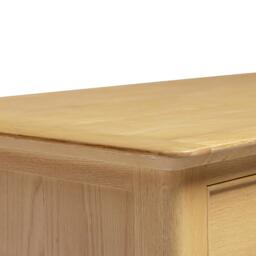 Furniturebox Belle 2 Drawer Rectangular Solid Wood Coffee Table, Oak - Size: 100x45x58 cm - thumbnail 5