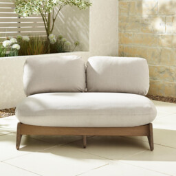 Iko Wood & Cream 4 Seat Garden Sofa & Chairs Set - thumbnail 3