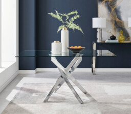Leonardo 6 Table & 6 Velvet Belgravia Chairs - thumbnail 2