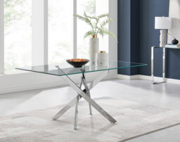 Leonardo 6 Table & 6 Velvet Belgravia Chairs - thumbnail 3