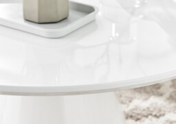 Palma Round White High Gloss Coffee Table - thumbnail 3