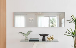 Emma Silver Large Full Length Rectangle Wall Mirror 170x50cm - thumbnail 3