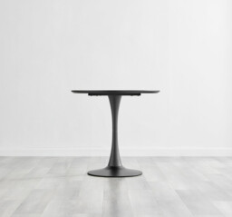 Elina Round White Marble Effect Pedestal 2 Seater Dining Table - thumbnail 2