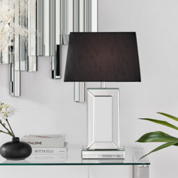 Talia Mirror and Black Table Lamp - thumbnail 4