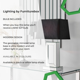 Talia Mirror and Black Table Lamp - thumbnail 2