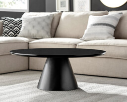 Palma Round Black Coffee Table - thumbnail 4