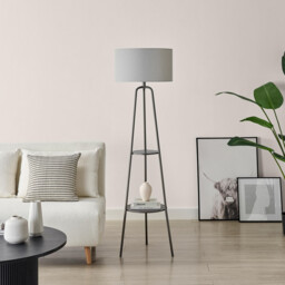 Andi Silver Shelf Display Standing Floor Lamp - thumbnail 3
