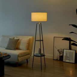 Andi Silver Shelf Display Standing Floor Lamp - thumbnail 2