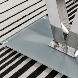 Florini V Grey Dining Table and 6 Lorenzo Chairs - thumbnail 3