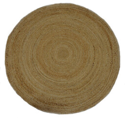 Amir Natural Jute Round Rug - thumbnail 1