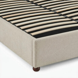 Mabel Cream Fabric Ottoman Double Bed Frame - thumbnail 2