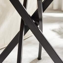 Leonardo Square Black Wood Veneer Side Table - thumbnail 4