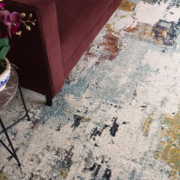 Ruddick Multicoloured Distressed Rug - thumbnail 2