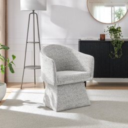Vera Grey Fabric Accent Chair - thumbnail 1