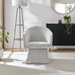 Vera Grey Fabric Accent Chair - thumbnail 2