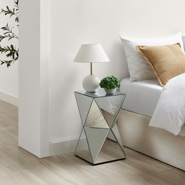 Diamond Mirror Side Table - image 1