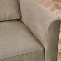Logan Beige Fabric Armchair - thumbnail 4