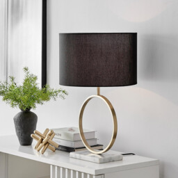 Saffron Black and Marble Table Lamp - thumbnail 1
