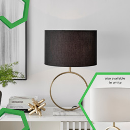 Saffron Black and Marble Table Lamp - thumbnail 2