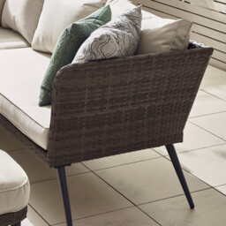 Seychelles Grey Rattan 9 Seat Corner Sofa Garden Dining Set - thumbnail 3