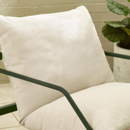 Syros Green Metal & Cream 4 Seat Garden  Sofa Set - thumbnail 3